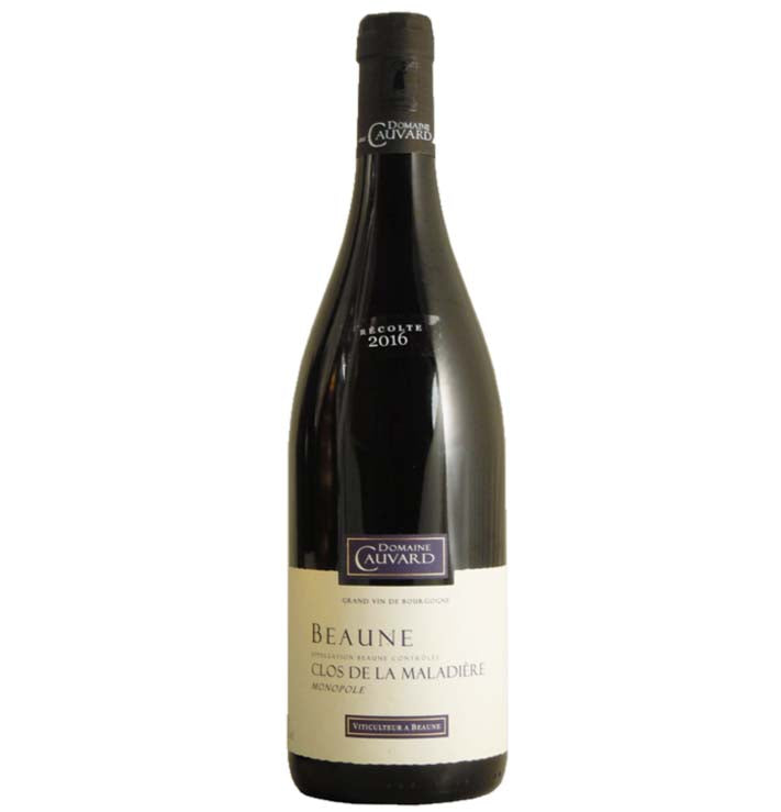 Beaune monopole clos de la Maladiere, Cauvard ,Burgundy red wine, Pinot noir